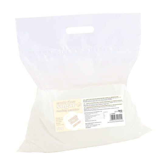 GSG24 Sugar for the cotton candy machine, granulation 0.8-1.2mm, natural flavor, WHITE 5kg