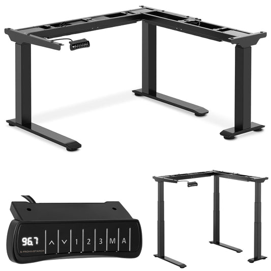 FROMMSTARCK Frame corner desk with electric height adjustment 60-125 cm A corner straight