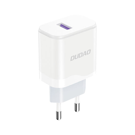 DUDAO USB-A 18W phone charger - white