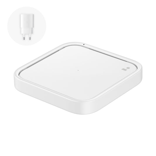 SAMSUNG Samsung Wireless Charger Pad 15W inductive charger + wall charger and USB-C cable - white