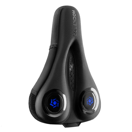 ROCKBROS Gel-foam bicycle seat cover with rain cover - black and blue