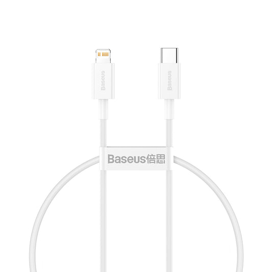 BASEUS Superior Series USB-C / Lightning PD 20W 2m cable - white