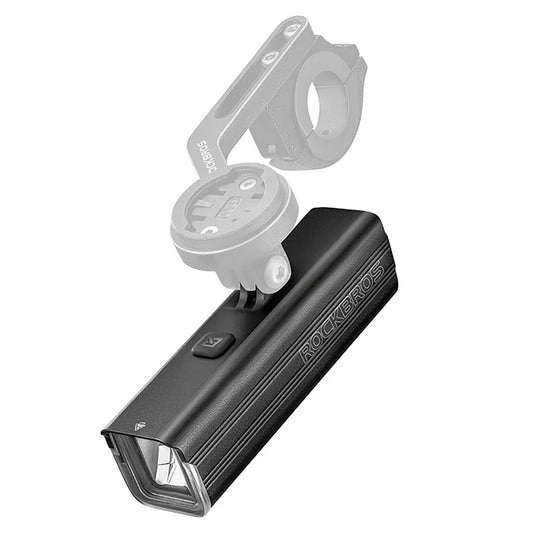 ROCKBROS Front bicycle light 5000mAh 1500lm IPX6 Garmin and GoPro mount - black