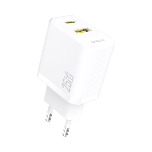 DUDAO 25W USB-A USB-C fast charger - white