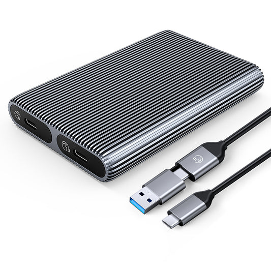 ORICO Pocket case AM2C3-2SN for two M.2 SATA+NVME USB-C 10Gb/s drives - gray