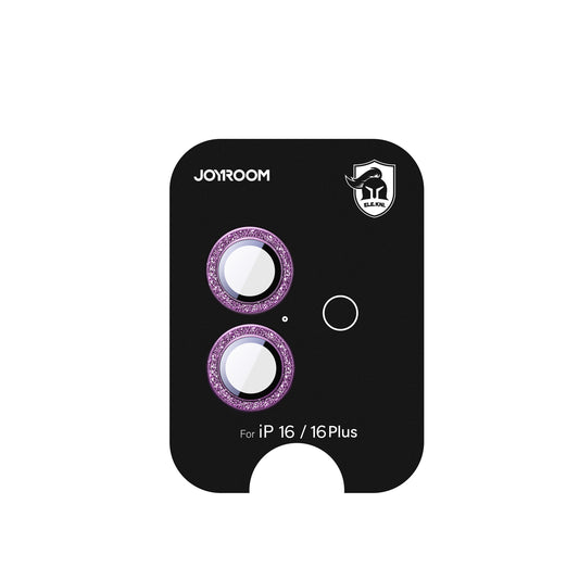JOYROOM Protective glass for iPhone 16/16 Plus lenses - pink