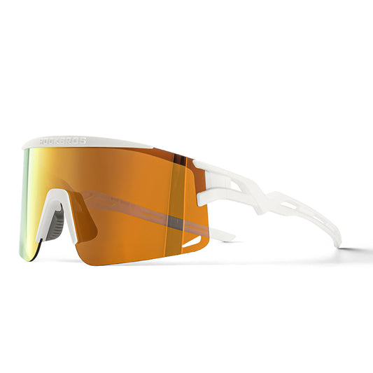 ROCKBROS Polarized cycling glasses with UV filter and correction insert - white