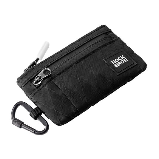 ROCKBROS Tourist sports wallet with a carabiner - black