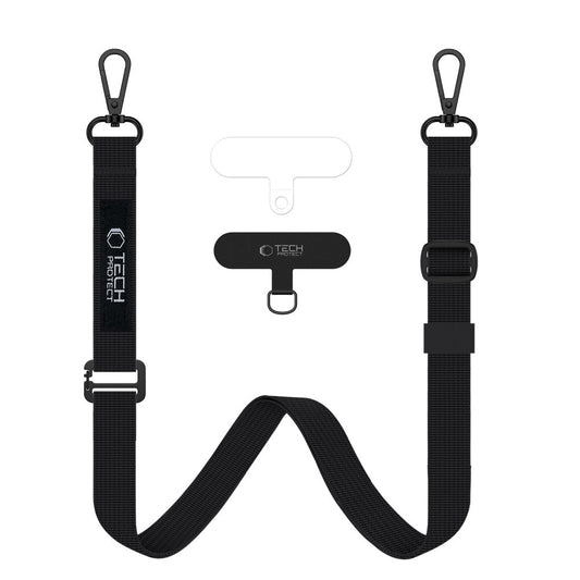Tech-Protect Phone case lanyard with adjustable strap - black