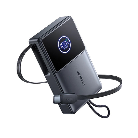 JOYROOM Powerbank 10000mAh 22.5W with retractable USB-C cable - black