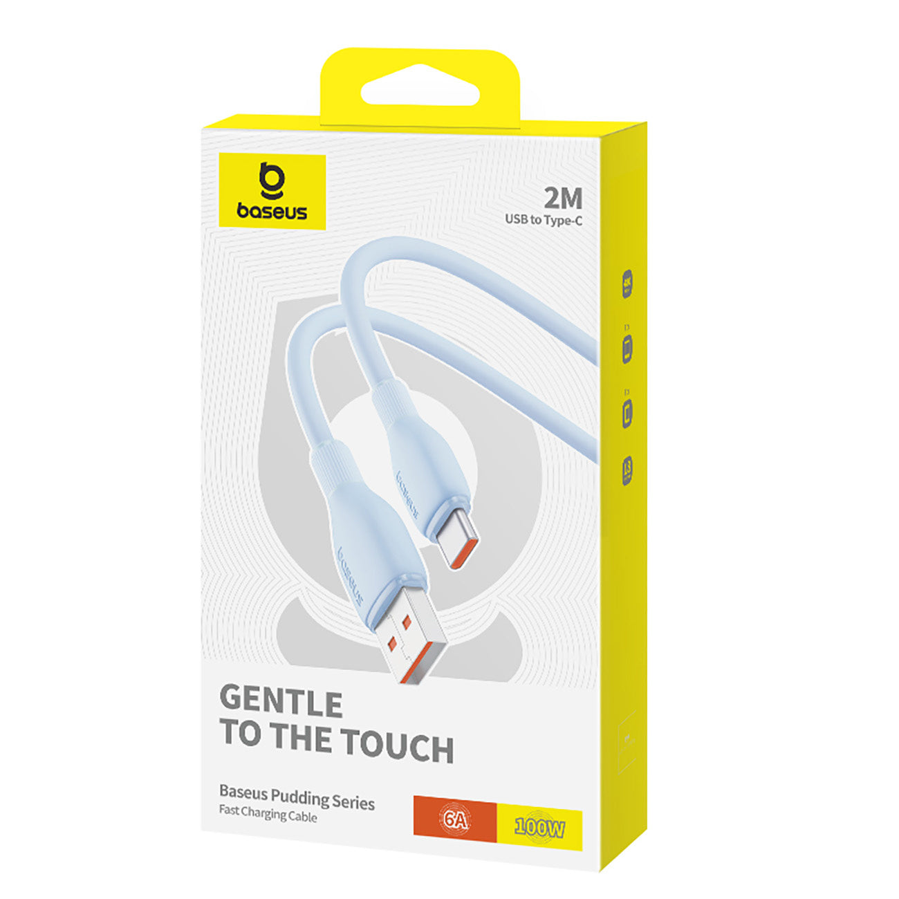 BASEUS Pudding USB-A USB-C cable 100W 2m - blue – image 11