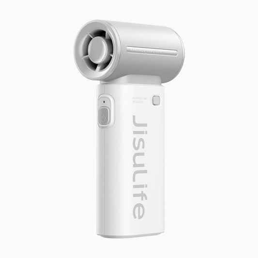 Jisulife Mini blower fan portable fan USB-C 5000mAh - gray