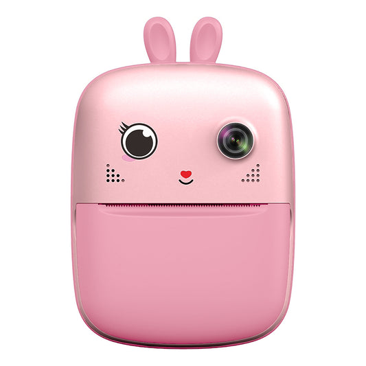 HURTEL Mini thermal printer with camera and camera HURC10R - pink