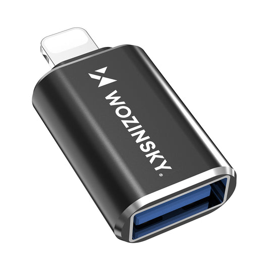 WOZINSKY iPhone Lightning to USB-A OTG adapter - black