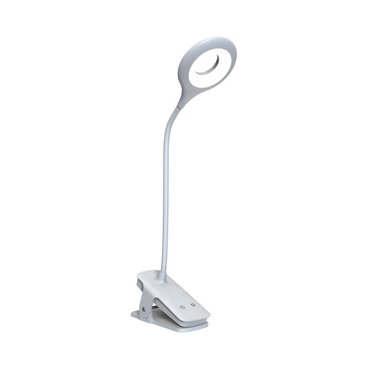 WOZINSKY Mini wireless LED reading lamp with clip and USB-C cable 80lm - white