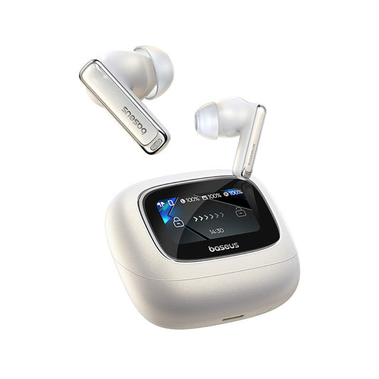 BASEUS Bowie M2s Ultra TWS wireless headphones with screen - white