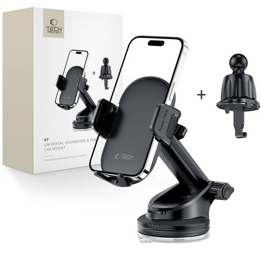 Tech-Protect Car smartphone holder for V7 cockpit air vent - black