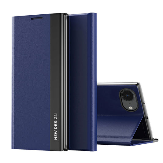 HURTEL Case with a flip stand for iPhone 16e Sleep Case Pro - blue