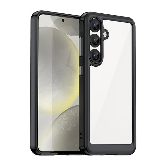 HURTEL Case cover for Samsung Galaxy S25 Edge with flexible Outer Space Case frame - black