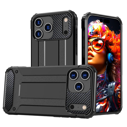 HURTEL Armored case for iPhone 17 Pro Hybrid Armor - black