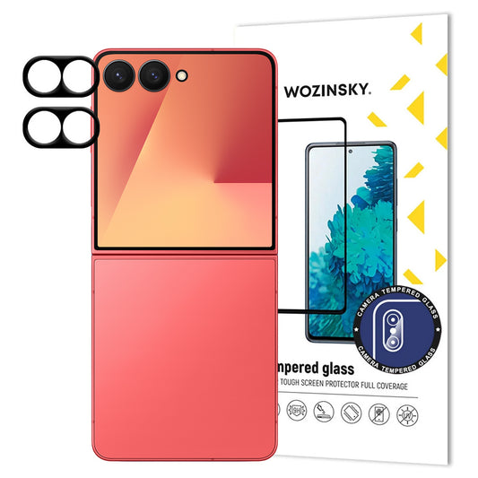 WOZINSKY Camera glass for Samsung Galaxy Z Flip 7 Full Camera Glass black - 2 pcs.