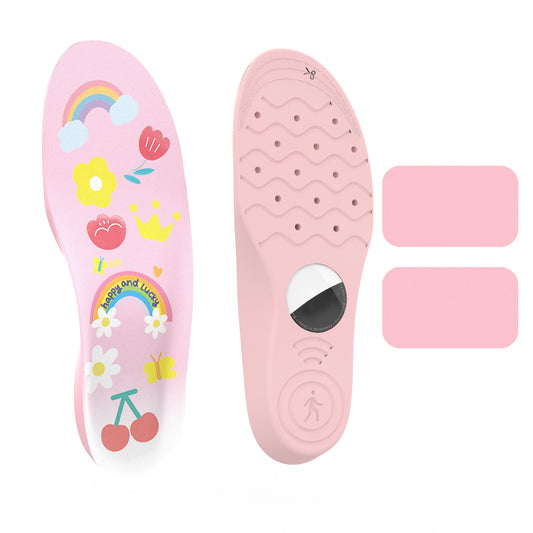 HURTEL Shoe insoles with space for an AirTag locator 155-170mm - pink