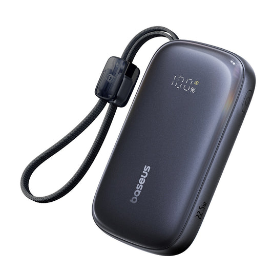 BASEUS Powerbank 20000mAh 22.5W with display cable EnerFill FC21 Qpow 3 Ultra - black