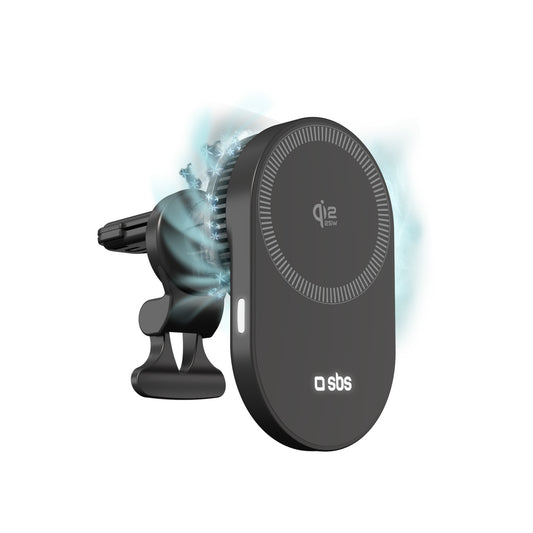 SBS Car holder with cooling wireless charger for Qi2.2 25W phone