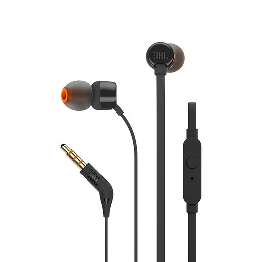 JBL JBL Tune 110 mini jack 3.5mm wired headphones with remote control - black