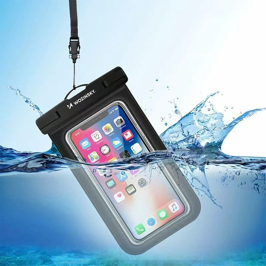 WOZINSKY Waterproof protective case for phone 187x110 mm - black