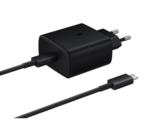SAMSUNG Samsung EP-TA845EWE wall charger with USB-C 45W 1.8m cable - black