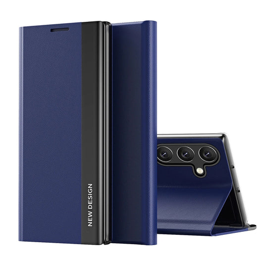 HURTEL Case cover with flap and stand for Samsung Galaxy A56 Sleep Case Pro - blue