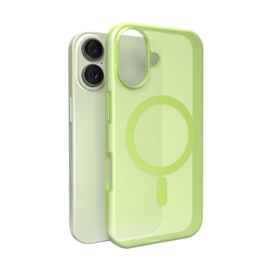 PURO Silicone case for iPhone 17 Daylight Magsafe - translucent green