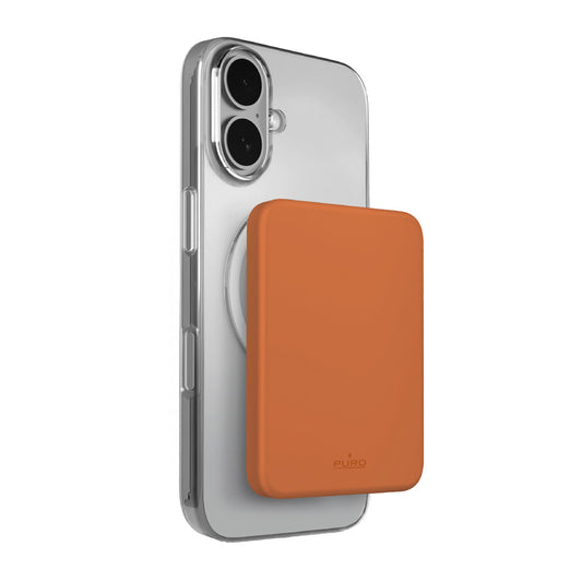 PURO Ultra-thin magnetic powerbank 4200mAh USB-C MagSafe - orange