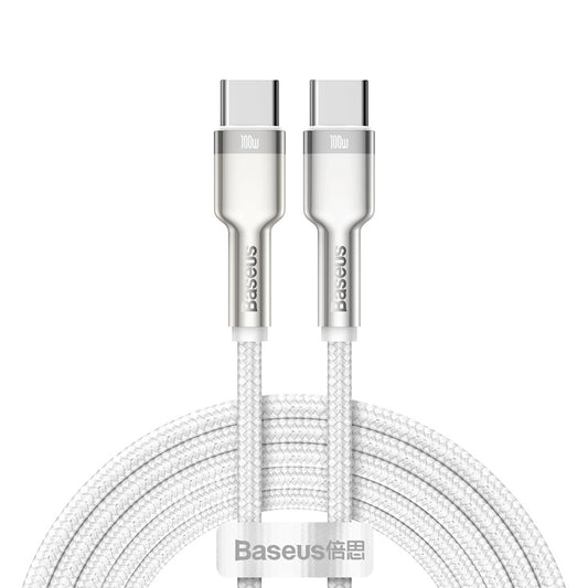 BASEUS Cafule Metal 100W 2m USB-C cable - white