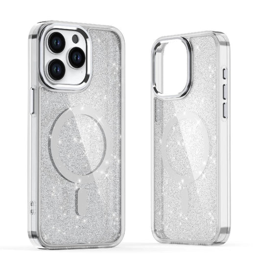 HURTEL Glitter back case for Samsung Galaxy A16 5G Glitter Case MagSafe - white