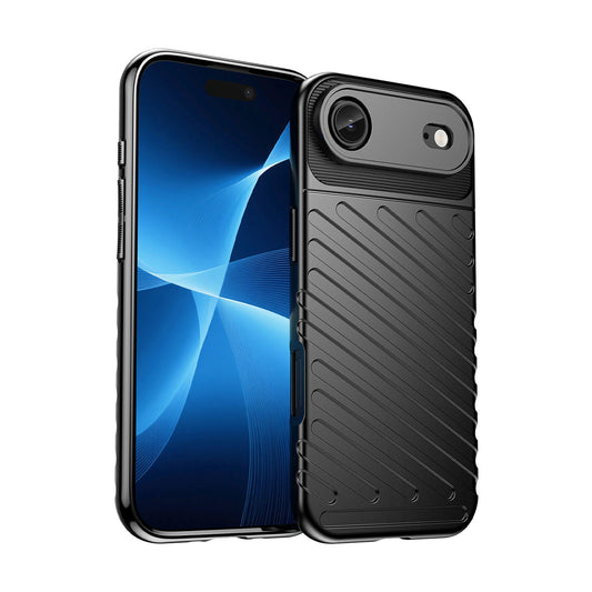 HURTEL Back cover case for iPhone 17 Air Thunder Case - black