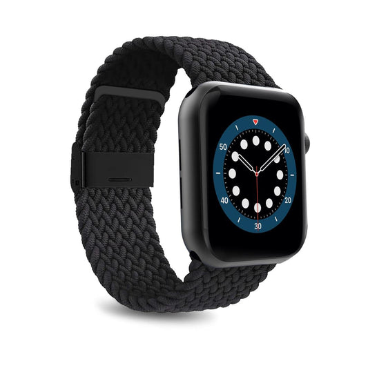 PURO Nylon strap for Apple Watch 42 44 45 49 mm Loop - black