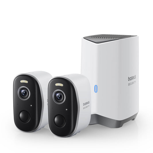 BASEUS Outdoor monitoring kit 2 cameras 2K 16 Gb WiFi - white