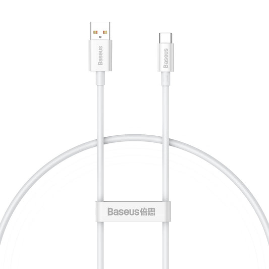 BASEUS USB-A - USB-C Superior Series cable 100W 25cm - white