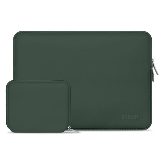 Tech-Protect Neoslim sleeve bag for a 15-16" laptop + accessory case - green