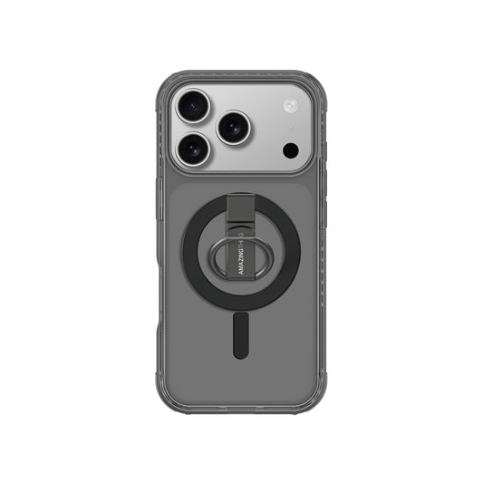 AmazingThing Case for iPhone 17 Pro Titan Pro Grip Ring Set MagSafe - black