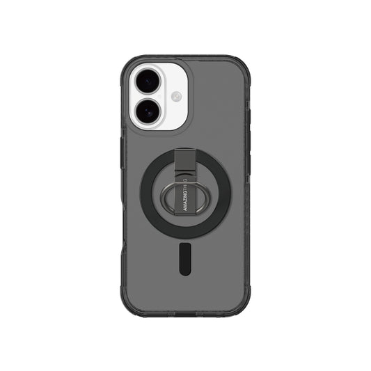 AmazingThing Case for iPhone 17 Titan Pro Grip Ring Set MagSafe - black
