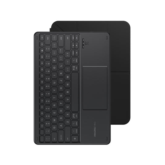 AmazingThing Case cover with keyboard and touchpad for iPad 11'' 2025 - black