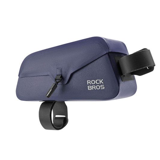 ROCKBROS Waterproof bicycle frame bag with magnetic closure 0.9L - blue