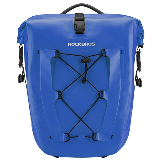 ROCKBROS Waterproof bicycle pannier bag 25-32L - blue