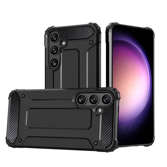 HURTEL Armored case for Samsung Galaxy S25+ Hybrid Armor - black