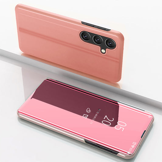 HURTEL Protective cover for Samsung Galaxy S24 FE Clear View Case - pink