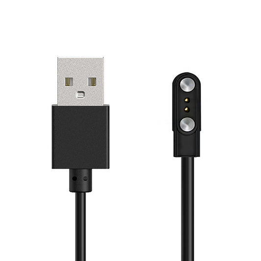 HURTEL 2-pin 2.8 mm magnetic charger for 60 cm smartwatches - black
