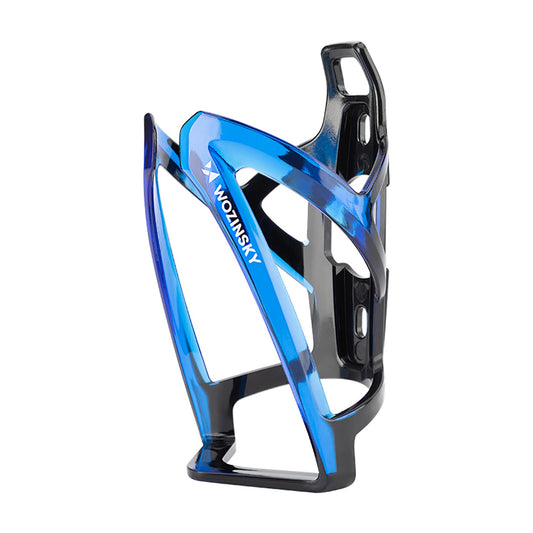 WOZINSKY Bicycle bottle holder basket - black and blue